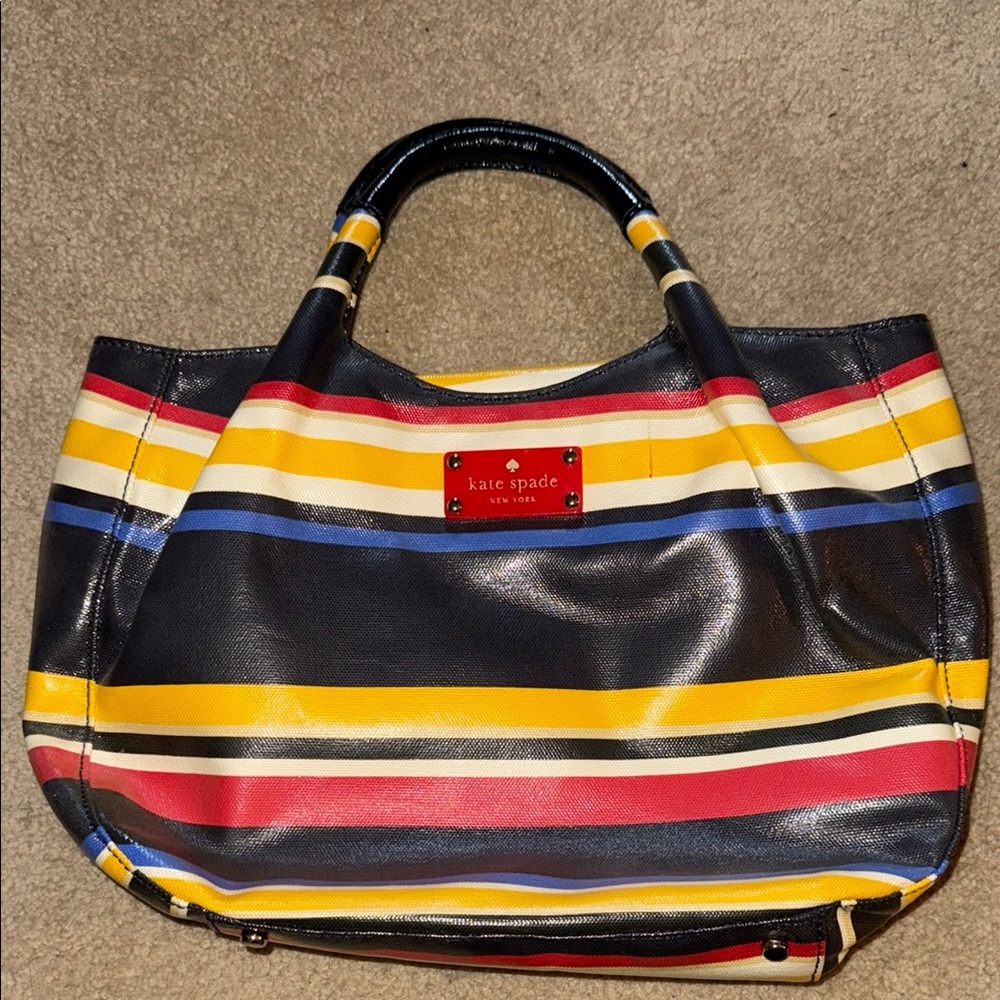 Kate Spade Multicolor Striped Tote Bag
